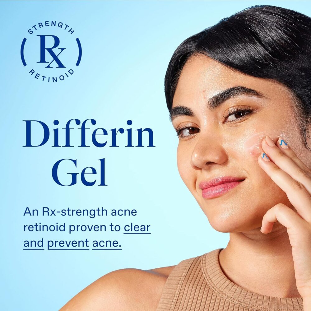 Differin Acne Treatment Gel – 0.1% Adapalene, 90‑Day Supply (1 oz Pump Tube) - Image 3